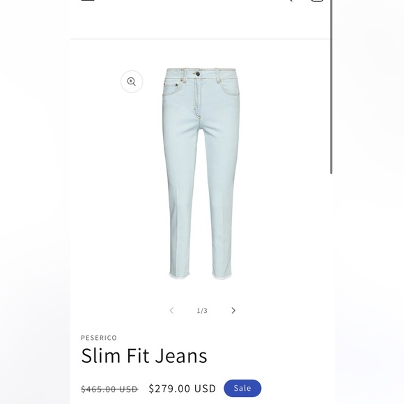 Made in Italy Luxury Perserico Jeans - Picture 3 of 8